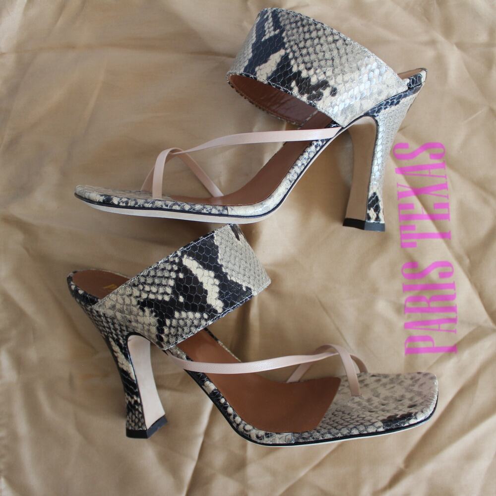 Paris Texas Python Snake-Embossed Leather Criss C… - image 5